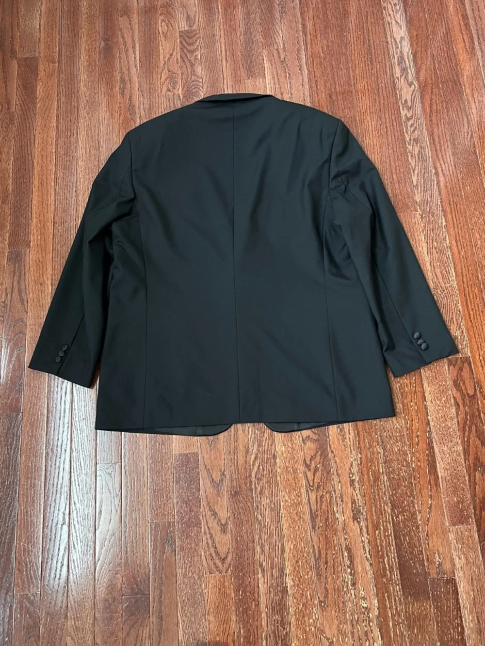 After Hours Black Tuxedo Men's Wool Blazer, Size 48R
